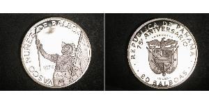20 Balboa Panamá Argento Vasco Núñez de Balboa (1475 – 1519)