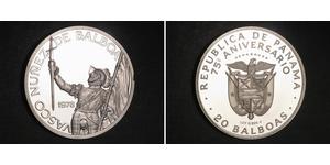 20 Balboa Panamá Argento Vasco Núñez de Balboa (1475 – 1519)