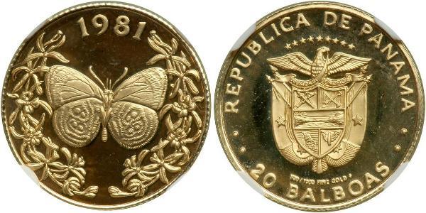 20 Balboa Republic of Panama Gold 