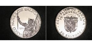 20 Balboa Panama Silber Vasco Núñez de Balboa (1475 – 1519)