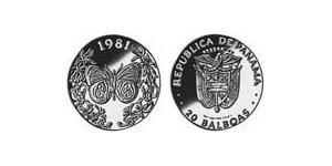 20 Balboa 巴拿马 金 