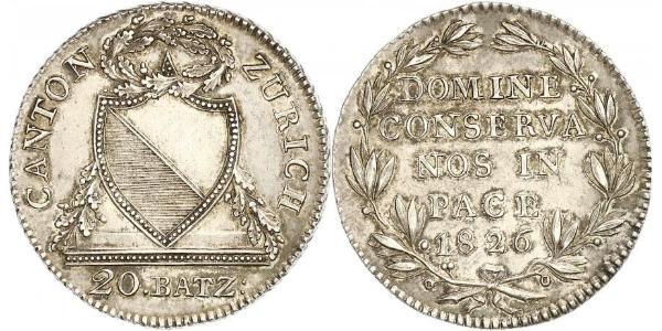 20 Batz Suisse Argent 