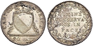 20 Batz Svizzera Argento 