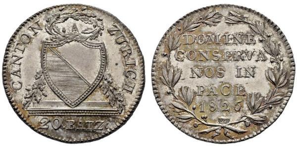 20 Batz Svizzera Argento 