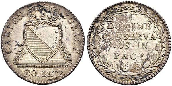 20 Batz Schweiz Silber 