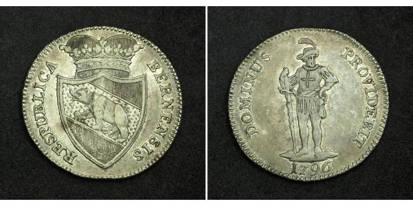 20 Batz / 1/2 Thaler Switzerland Silver 