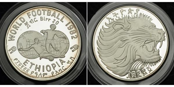 20 Birr Ethiopia 銀 