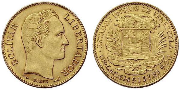 20 Bolivar Venezuela 金 