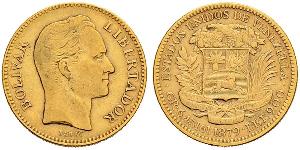 20 Bolivar Venezuela 金 