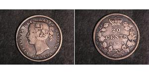 20 Cent Canada Argent Victoria (1819 - 1901)