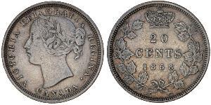 20 Cent Canada Argent Victoria (1819 - 1901)