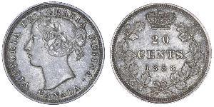 20 Cent Canada Argent Victoria (1819 - 1901)