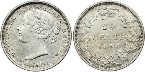 20 Cent Canada Argent Victoria (1819 - 1901)