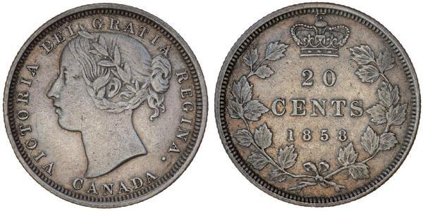 20 Cent Canada Argent Victoria (1819 - 1901)