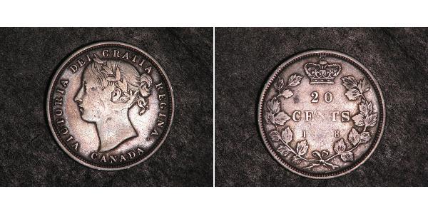 20 Cent Canada Argent Victoria (1819 - 1901)
