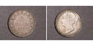 20 Cent Canada / Terre-Neuve-et-Labrador Argent Victoria (1819 - 1901)