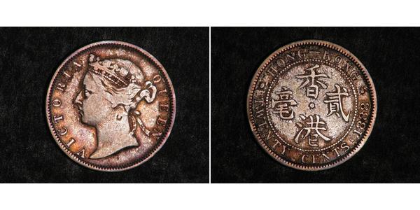 20 Cent Hong Kong Argent Victoria (1819 - 1901)