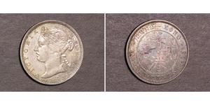 20 Cent Hong Kong Argento Vittoria (1819 - 1901)