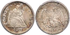 20 Cent Estados Unidos de América (1776 - ) Cobre/Plata 