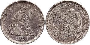 20 Cent Estados Unidos de América (1776 - ) Cobre/Plata 