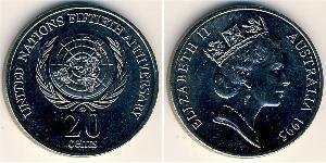 20 Cent Australia (1939 - ) Copper/Nickel Elizabeth II (1926-2022)