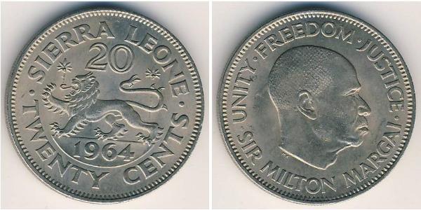 20 Cent Sierra Leone Copper/Nickel 