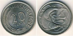 20 Cent Singapore Copper/Nickel 