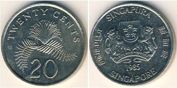 20 Cent Singapore Copper/Nickel 