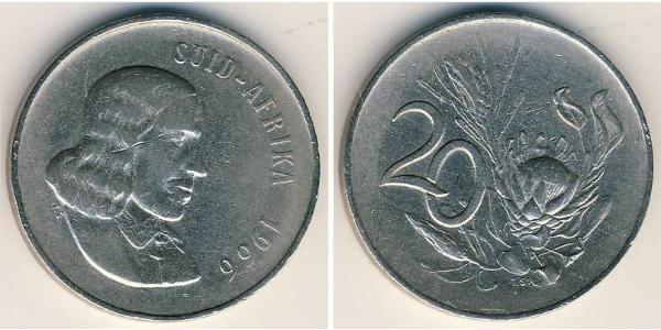 20 Cent South Africa Copper/Nickel 