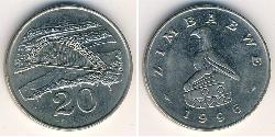 20 Cent Zimbabwe (1980 - ) Copper/Nickel 