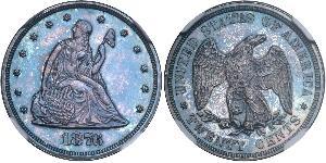 20 Cent USA (1776 - ) Copper/Silver 