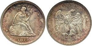 20 Cent USA (1776 - ) Copper/Silver 