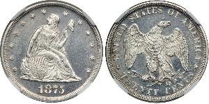 20 Cent USA (1776 - ) Copper/Silver 