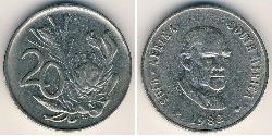 20 Cent Afrique du Sud Cuivre/Nickel 