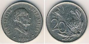20 Cent Afrique du Sud Cuivre/Nickel 
