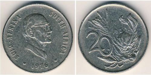 20 Cent Afrique du Sud Cuivre/Nickel 