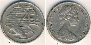 20 Cent Australie (1939 - ) Cuivre/Nickel Elizabeth II (1926-2022)