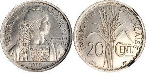 20 Cent Indochine française (1887-1954) Cuivre/Nickel 