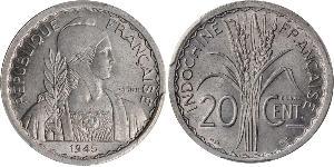 20 Cent Französisch-Indochina (1887-1954) Kupfer/Nickel 