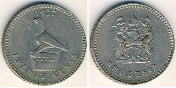 20 Cent Rhodesien (1965 - 1979) Kupfer/Nickel 