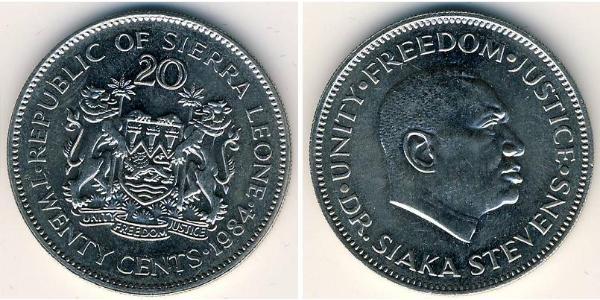 20 Cent Sierra Leone Kupfer/Nickel 