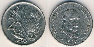 20 Cent Südafrika Kupfer/Nickel 