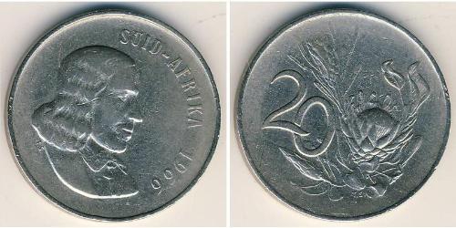 20 Cent Südafrika Kupfer/Nickel 