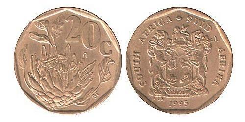 20 Cent Südafrika Messing/Stahl 