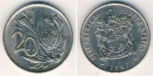 20 Cent Sudafrica Nichel 