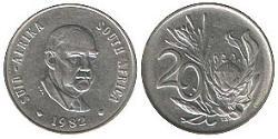 20 Cent South Africa Nickel 