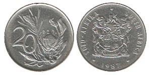 20 Cent Südafrika Nickel 