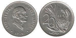 20 Cent Südafrika Nickel 