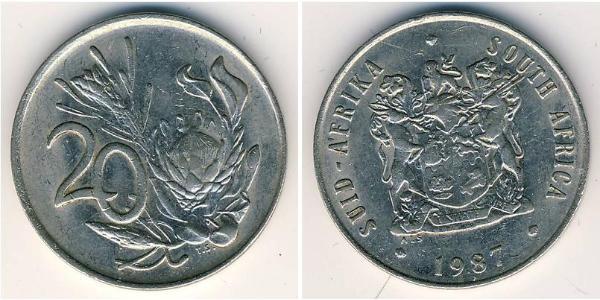 20 Cent Südafrika Nickel 