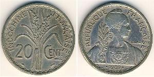 20 Cent Indochina francesa (1887-1954) Níquel/Cobre 